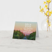 Das Leben ist hart, aber du bist auch unverschämt. Karte (Gelbe Blume)