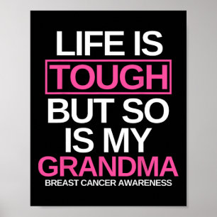 Das Leben ist hart, aber genauso ist mein Oma-Brus Poster