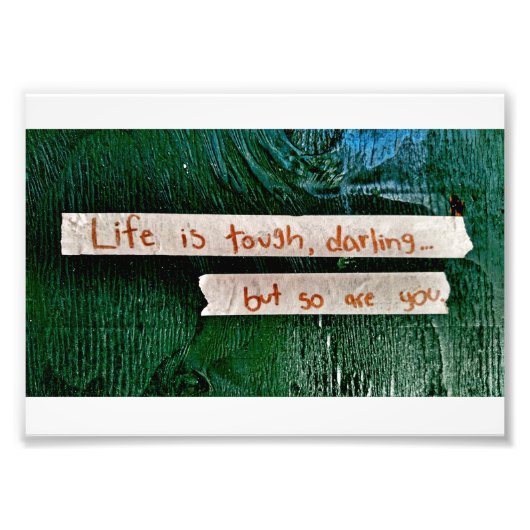 Das Leben ist hart Fotodruck (Vorne)