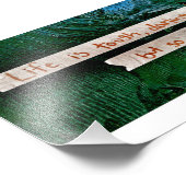 Das Leben ist hart Fotodruck (Ecke)