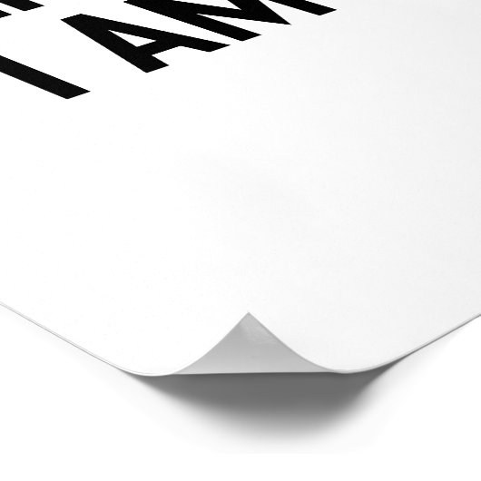 Das Leben ist hart, ich bin grüner Poster (Ecke)