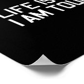 Das Leben ist hart, ich bin grüner Poster (Ecke)