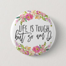 Das Leben ist hart, inspirierendes Zitat, Boho blu