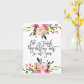 Das Leben ist hart, mein Liebling, aber auch du Po Karte (Gelbe Blume)