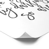 Das Leben ist hart, mein Liebling, aber auch du Po Poster (Ecke)