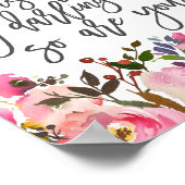 Das Leben ist hart, mein Liebling, aber du auch Poster (Ecke)