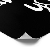 Das Leben ist hart | Modern Calligraphy Poster (Ecke)