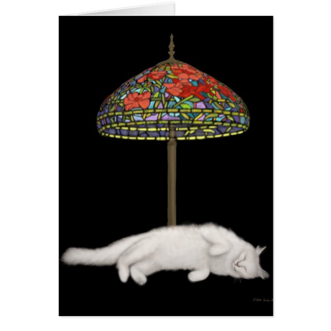 Das Leben ist harte Katzen-Karte (Vorne)