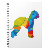 Das Leben ist hell mit einem Bedlington Terrier Notizblock (Vorderseite)