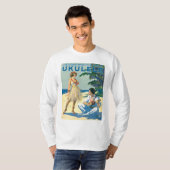 Das Leben ist heller langer T - Shirt die Hülse (Vorne ganz)