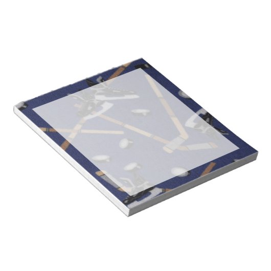 Das Leben ist Hockey Notizblock (angewinkelt)