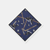 Das Leben ist Hockey Serviette (Ecke)