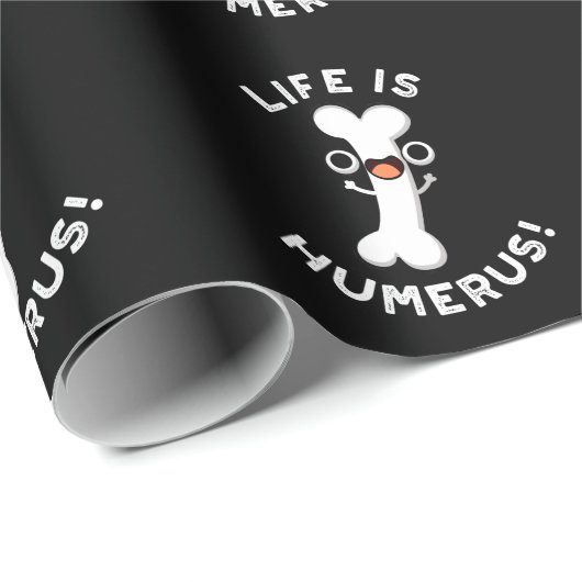 Das Leben ist Humerus Funny Bone Pub Dark BG Geschenkpapier (Rolleneckpunkt)