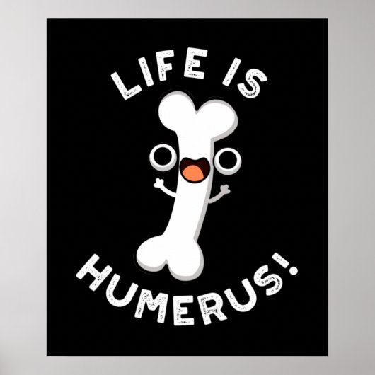 Das Leben ist Humerus Funny Bone Pub Dark BG Poster (Vorne)