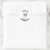 Das Leben ist Humerus Funny Bone Puff Runder Aufkleber (Tasche)