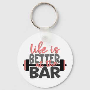 Das Leben ist im Bar besser Schlüsselanhänger