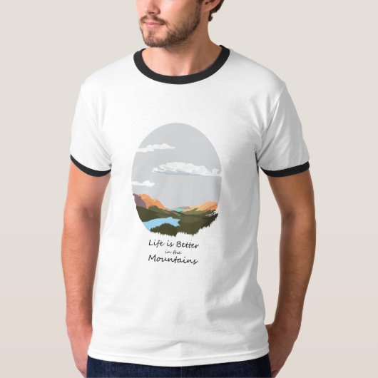 Das Leben ist im T - Shirt besser (Vorderseite)