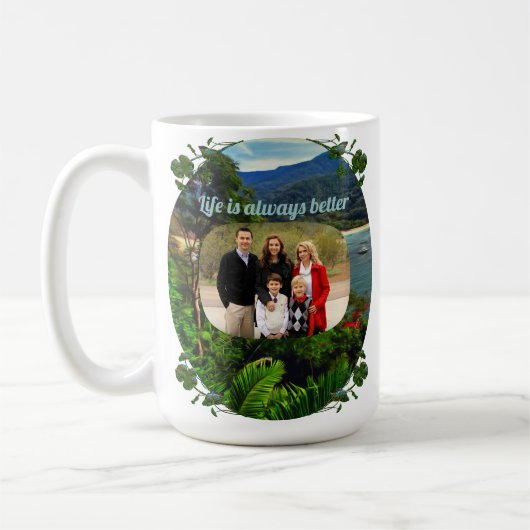 Das Leben ist immer besser 0828 Kaffeetasse (Links)