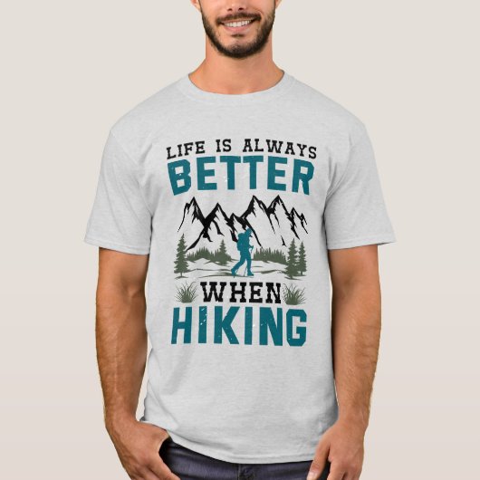 Das Leben ist immer besser, wenn man T - Shirt wan (Vorderseite)