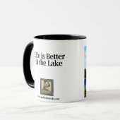 "Das Leben ist in dem See" Labrador-Elche besser Tasse (Vorderseite Links)
