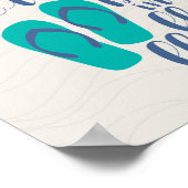 Das Leben ist in Flip Flops besser Poster (Ecke)