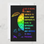 Das Leben ist ironisch, es braucht Traurigkeit zu  Save The Date (Vorderseite)