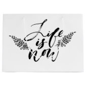 Das Leben ist jetzt Große Geschenktüte (Vorderseite)