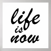 Das Leben ist jetzt Poster (Vorne)