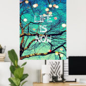 Das Leben ist jetzt Poster (Heimbüro)