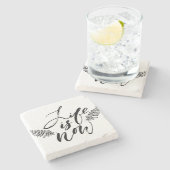 Das Leben ist jetzt Steinuntersetzer (Seitenansicht)