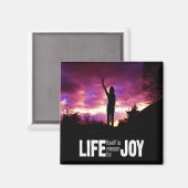 Das Leben ist Joy Magnet (Vorderseite/Rückseite)