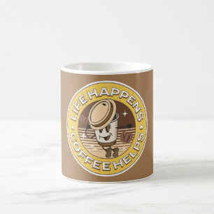 Das Leben ist, Kaffee hilft Kaffeetasse