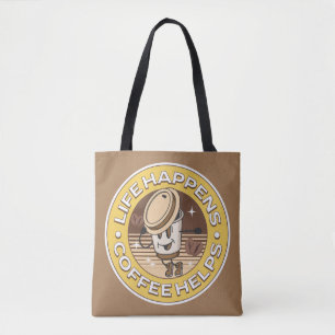 Das Leben ist, Kaffee hilft Tasche