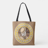 Das Leben ist, Kaffee hilft Tasche (Rückseite)