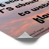 "Das Leben ist kein Haufen Stoppuhren" Poster (Ecke)