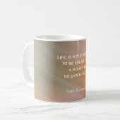 Das Leben ist kein Problem - Tasse von Kaffee (Vorderseite Links)