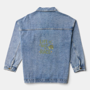 Das Leben ist kein Rennen Jeansjacke