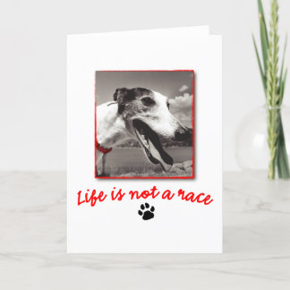Das Leben ist kein Rennen Karte