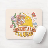 Das Leben ist kein Rennen Mousepad (Mit Mouse)