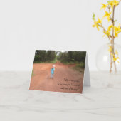 "Das Leben ist kein Rennen.." - V2 Karte (Gelbe Blume)