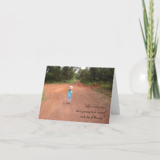 "Das Leben ist kein Rennen.." - V2 Karte