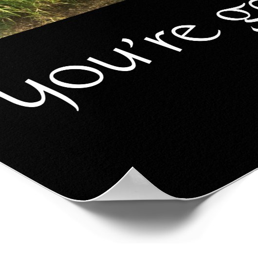 Das Leben ist kein Spektakel Sport Poster (Ecke)