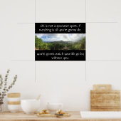 Das Leben ist kein Spektakel Sport Poster (Küche)