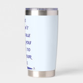 Das Leben ist keine altmodische Geschichte, die Le Thermobecher (Rückseite)