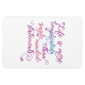 Das Leben ist komplizierter Personal Growth Slogan Magnet (Horizontal)