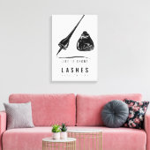 Das Leben ist Kurz, aber Ihre Leinen sollten nicht Leinwanddruck (Insitu (Wohnzimmer))