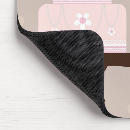 "Das Leben ist Kurz, also isst du Kuchen. Mousepad (Ecke)