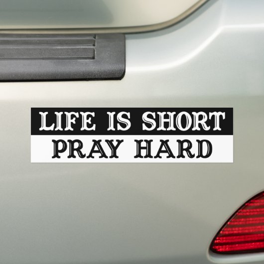 Das Leben ist Kurz Autoaufkleber (Auf Auto)