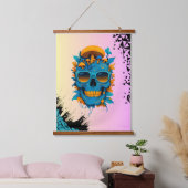 Das Leben ist Kurz, Bleibe merkwürdig Wandteppich Mit Holzrahmen (Schlafzimmer)