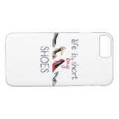 Das Leben ist Kurz Case-Mate iPhone Hülle (Rückseite (Horizontal))